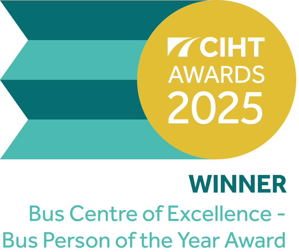 CIHT Bus Centre of Excellence winners logo.